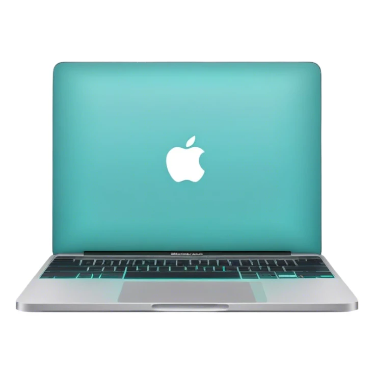 macbook Turquoise colors sticker