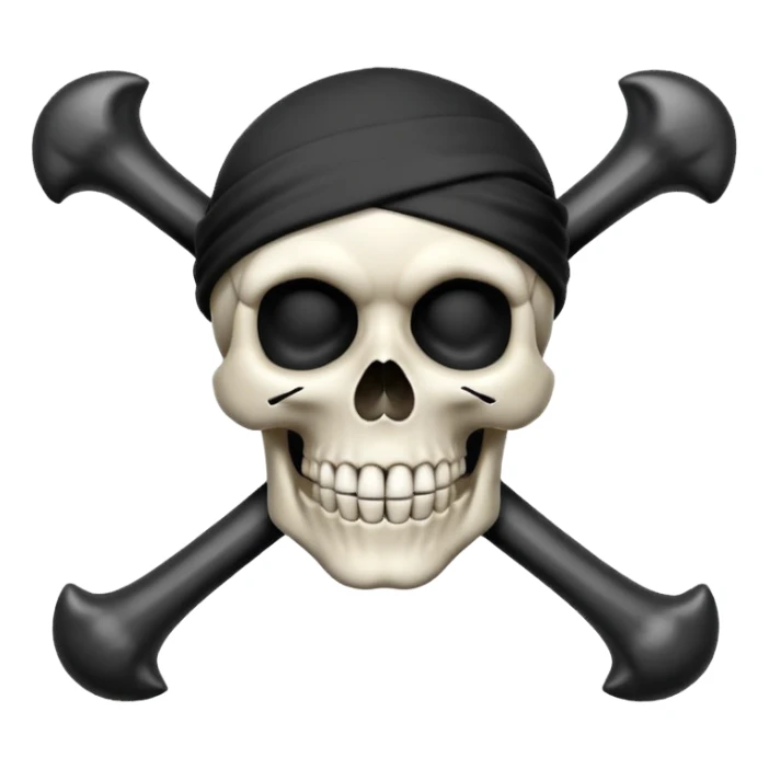 Make luffy jolly Roger emoji sticker