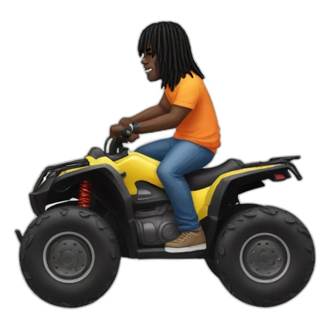 chief keef riding atv sticker