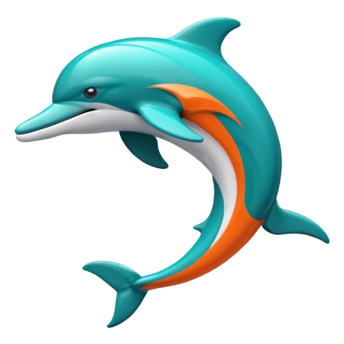 Dolphins NFL logo sticker