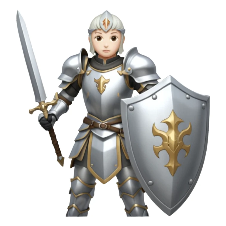 FFXI Paladin, shining armor, defensive stance, shield forward sticker