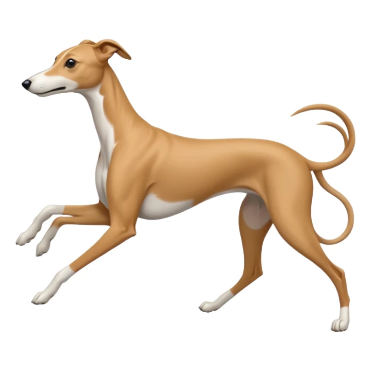 Greyhound running linear 𓃥 sticker