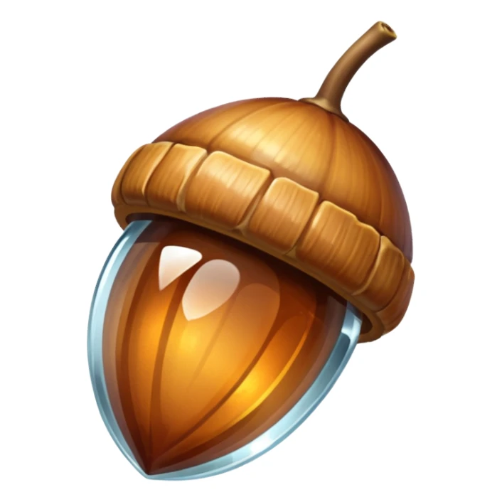 Chrystal acorn sticker