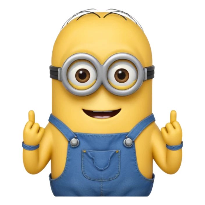 Minion without hand sticker