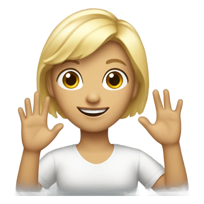 Blonde waving sticker