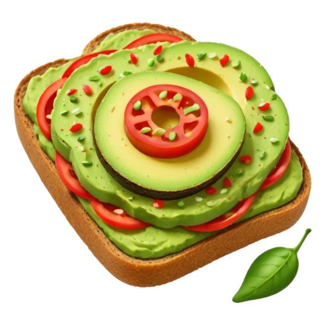 avocado toast no seed  sticker