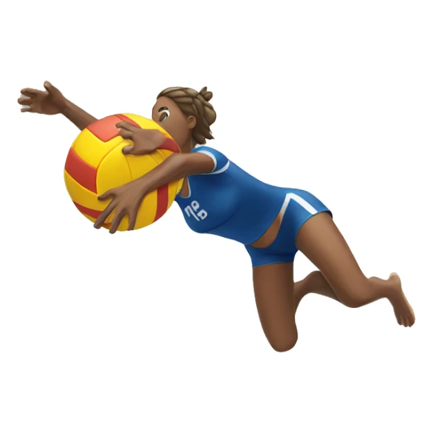 volleyball dive sticker
