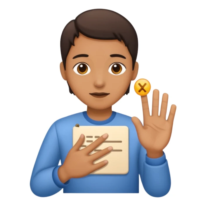 Dactylological language  sticker