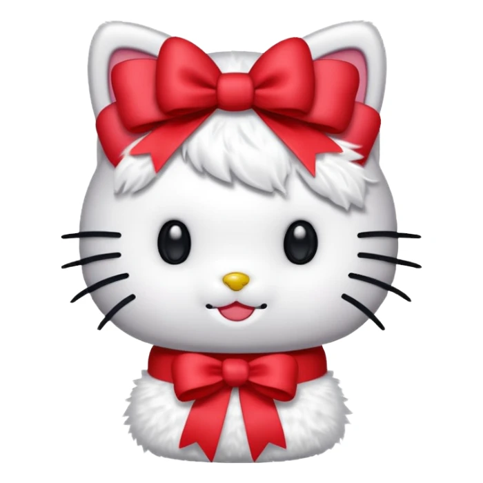 Hello kitty with ribbon  sticker