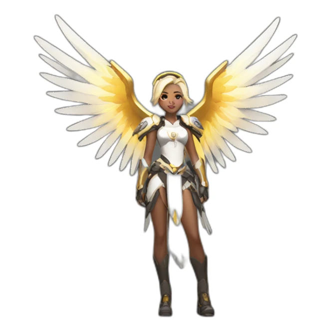 Mercy overwatch with wings sticker