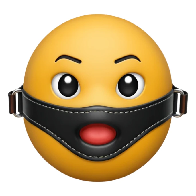 Ball gag sticker