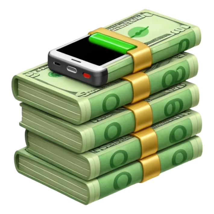 Money that drains battery sticker