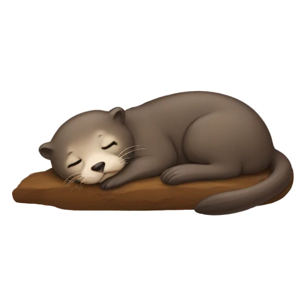 Sleep otter sticker