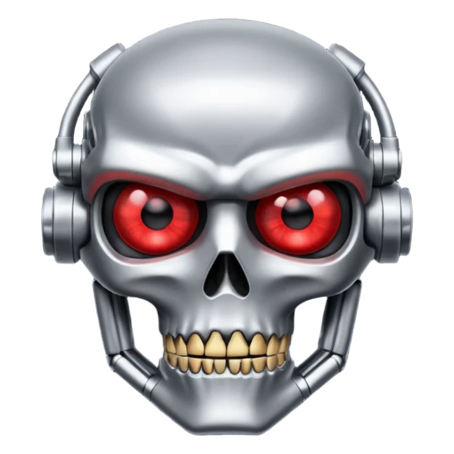 Red eyed Terminator sticker