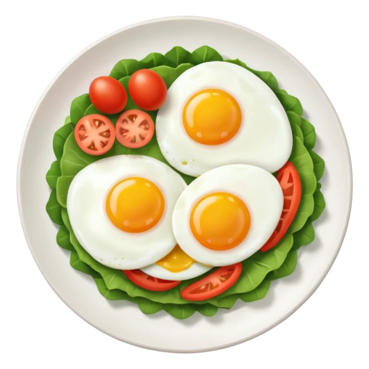 eggs with veggies and coffee  sticker