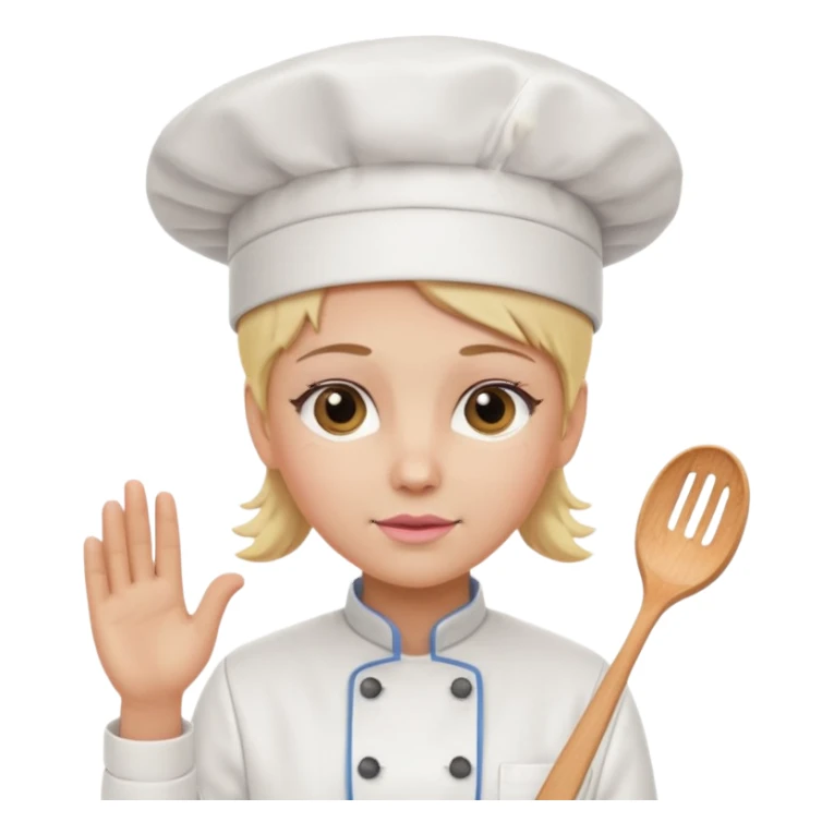 pink blonde chef sticker