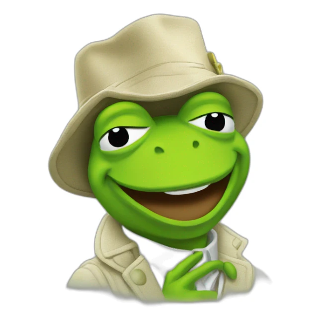 Cash money Kermit sticker