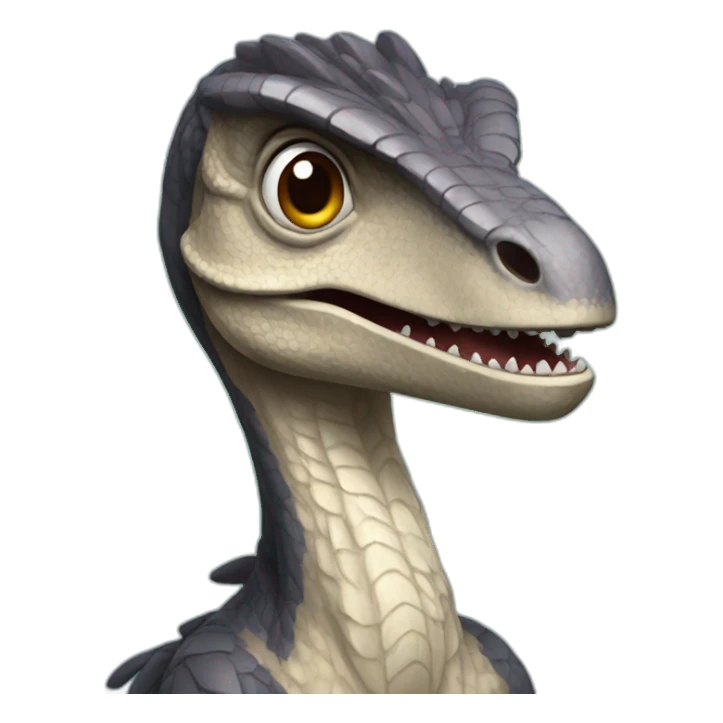 humanoid velociraptor sticker