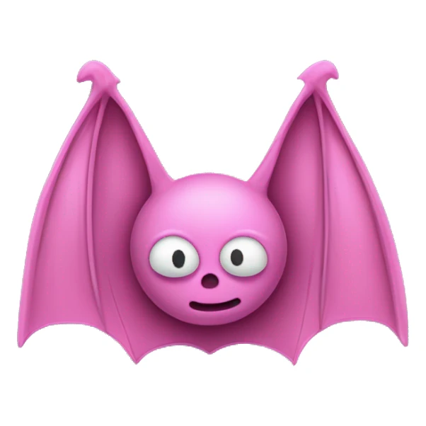 generate a pink bat in text form like this "𓆩𓆪" sticker