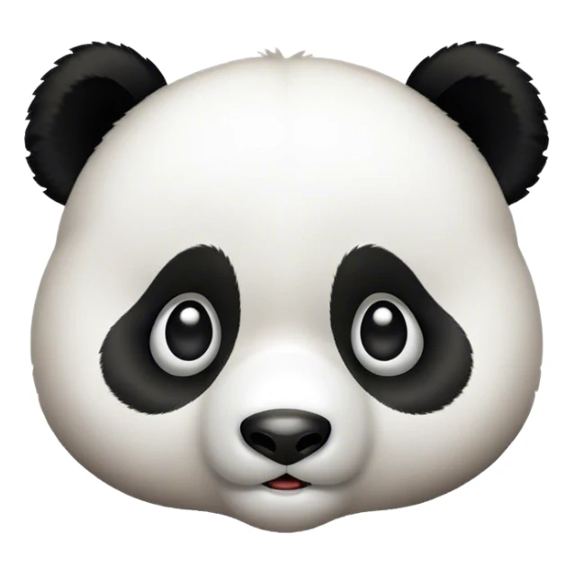 Surprised panda sticker