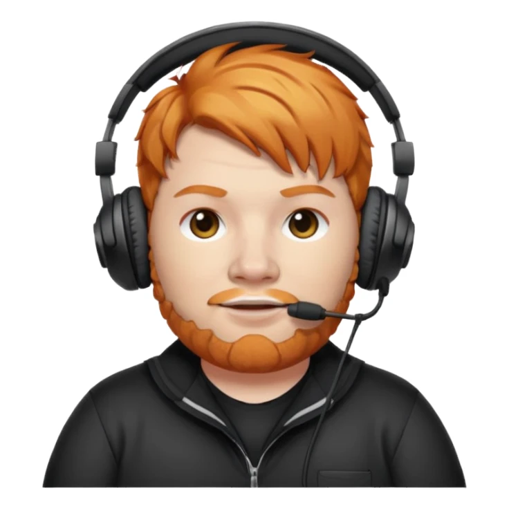 CaseOh, the fat ginger streamer sticker