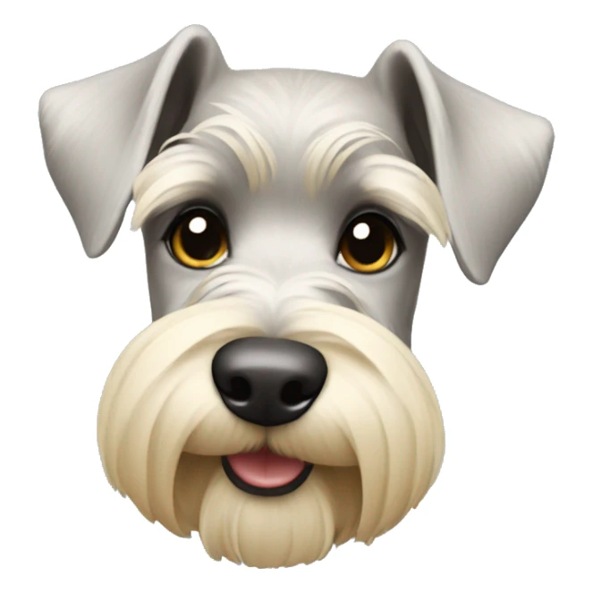 Blonde mini schnauzer sticker