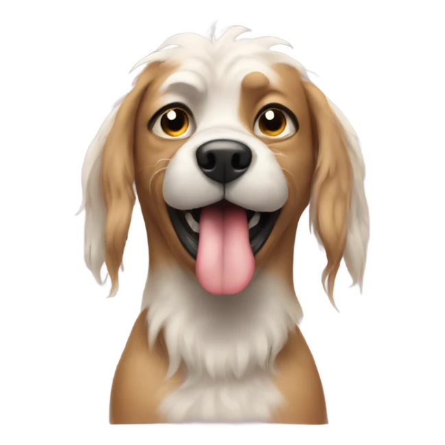 ugly dog with gl sticker