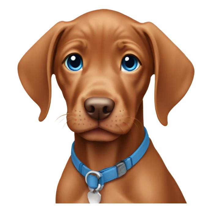 Viszla puppy with blue eyes sticker