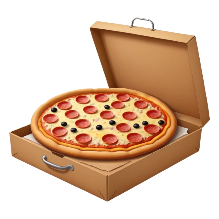 pizza salami in pizza box sticker