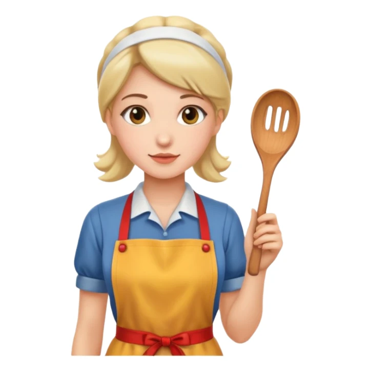 woman with apron sticker