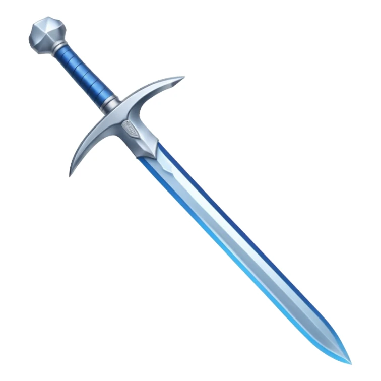 Frost Edge — blue blade + silver hilt sticker
