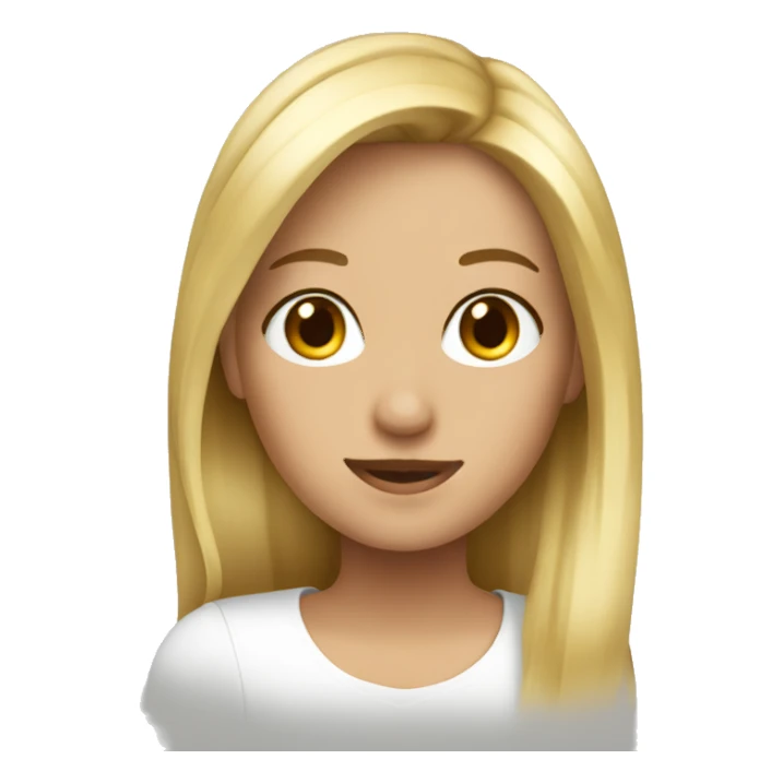 blonde streaks christine sticker