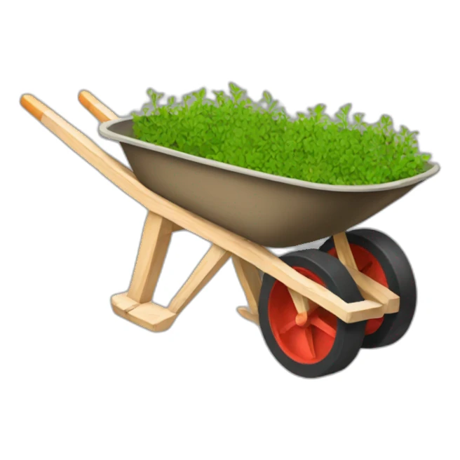 garden wheelbarrow sticker