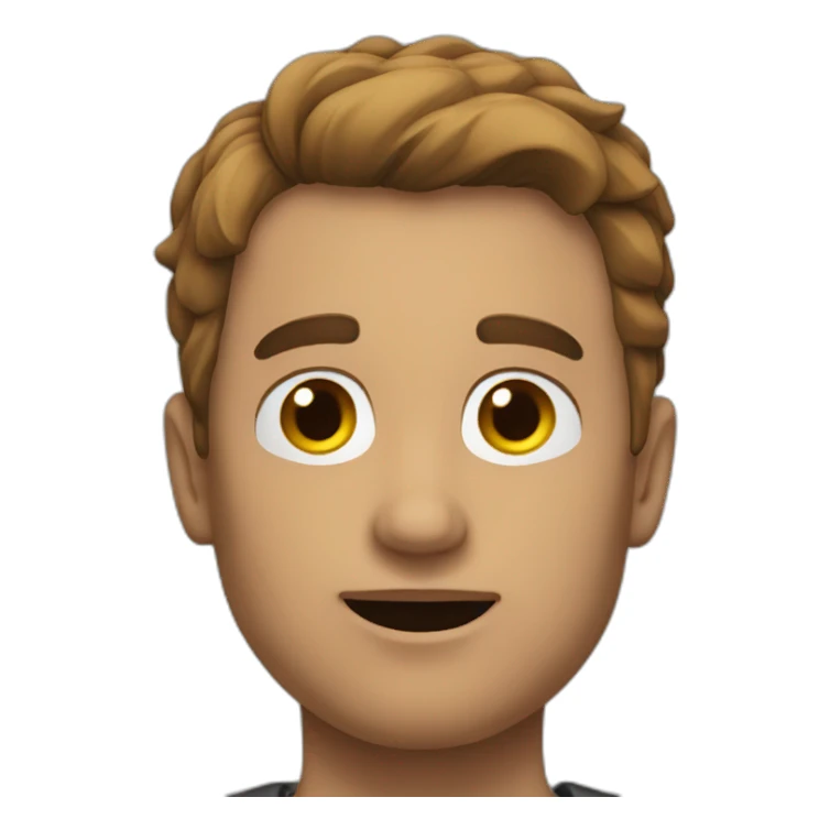 homme chauve sticker