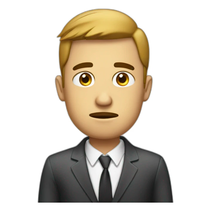 bussines man sad sticker