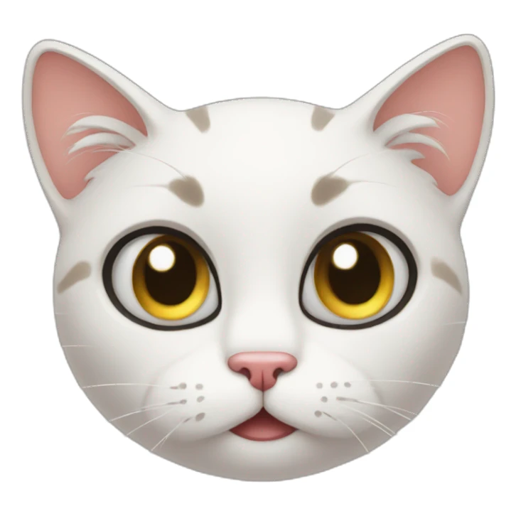 confused cat face meme sticker