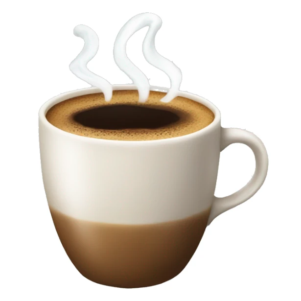Cup of a coffe with a text sticker