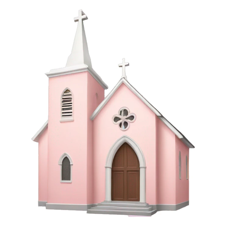 Light pink church sticker