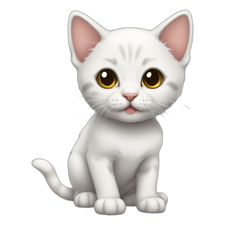 tiny fullbody kitten sticker