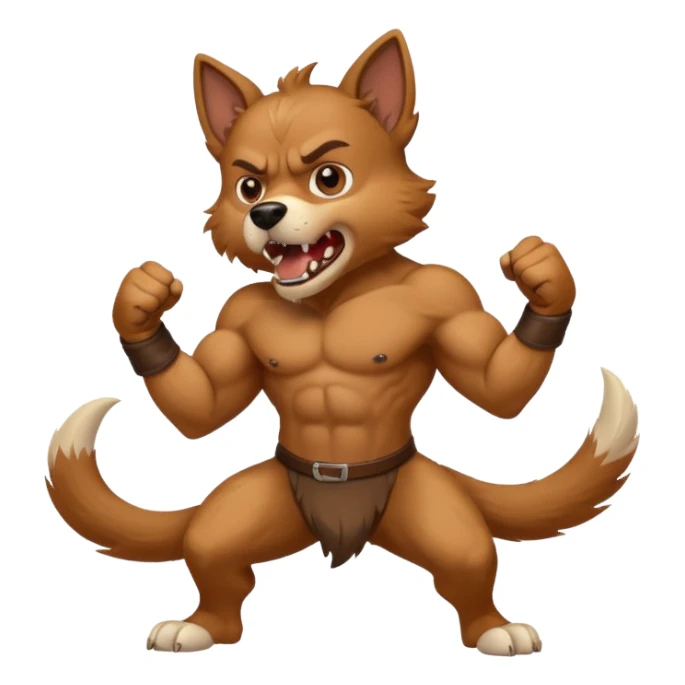 dog fighting sticker