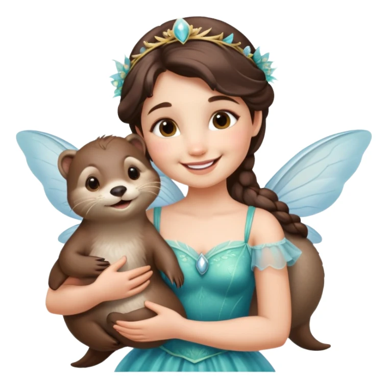 Zahnfee und Otter in liebe sticker