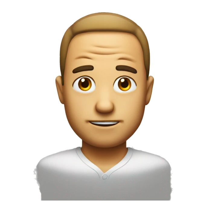 Smug with side eyes sticker