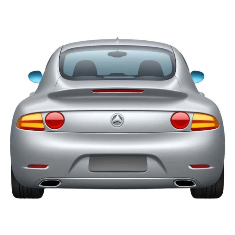 un carro desde atras  sticker