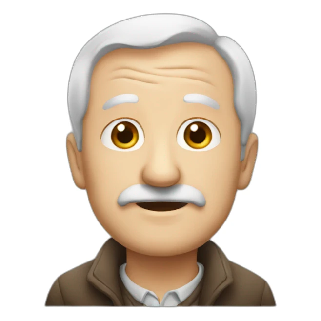 british old man sticker