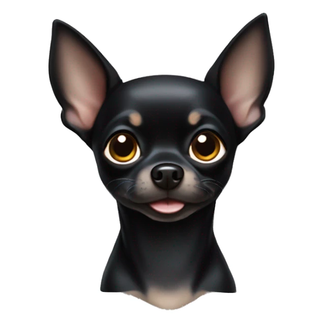 Black chihuahua dog sticker
