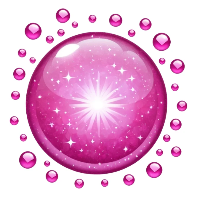 Pink sparkle sticker