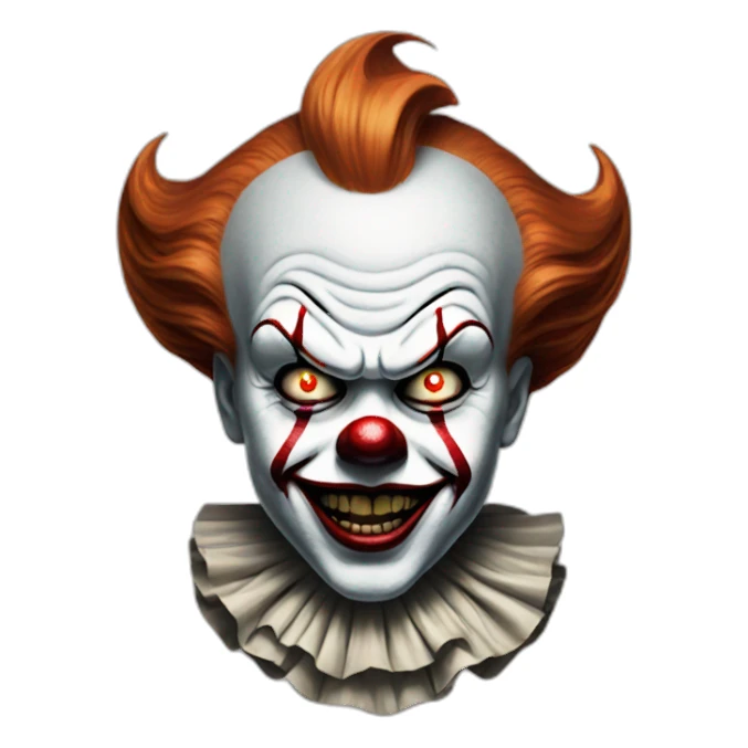 Pennywise the clown Mad face sticker