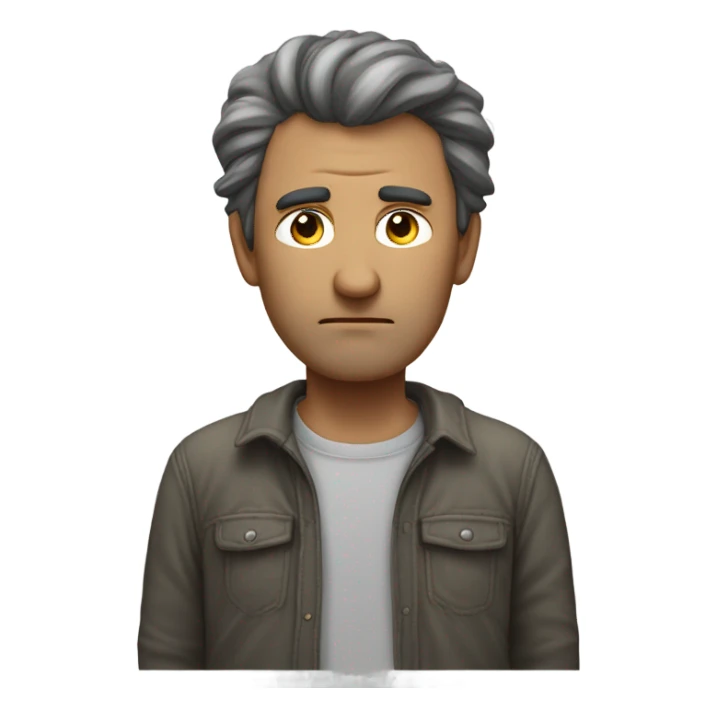 unemployed man sticker