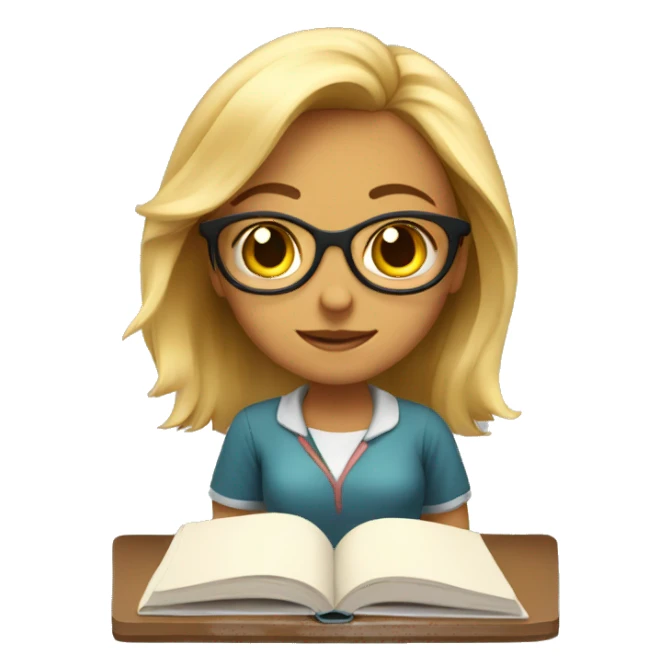 Physics girl studying  sticker