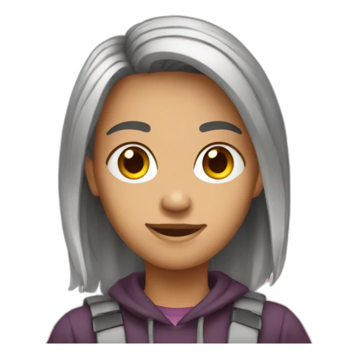 adolescente en pc sticker